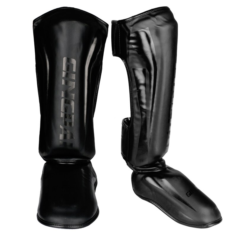 Unge/voksne børn mma boksning skinnebensbeskyttere vrist kickboksning ankelstøtteudstyr karatebeskyttere sanda muay thai leggings deo