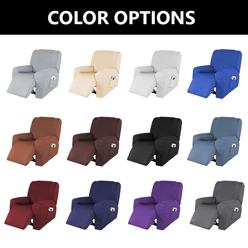 4 stk 1 sete tøye ut hvilestoltrekk spandex lenestoltrekk stue hvilestol sofatrekk sofa slipcover elastisk