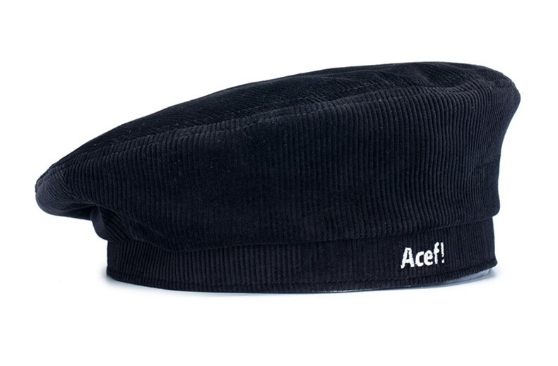 Boina de pana Acef bordada, sombrero de invierno para mujer, hombre, Berret, coreano, francés, Newsboy, gorros para mujer, Hip Hop, ajustable al aire libre