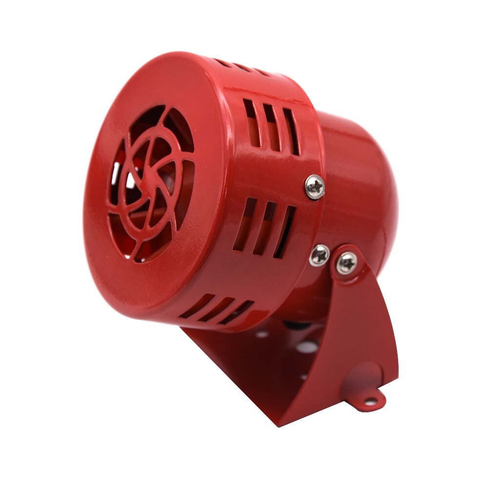 RED Air Raid Siren Horn Alarm 110dB Driven Air Raid Siren Horn Alarm Loud Air Horn for Car Boat Truck Speaker