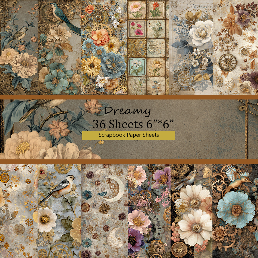 Scrapbook Paper Pack (36 Sheets, 6"x6"): Bohemian Tassel Designs for Scrapbooking, Origami & Boho Junk Journal – Craft Set: 12