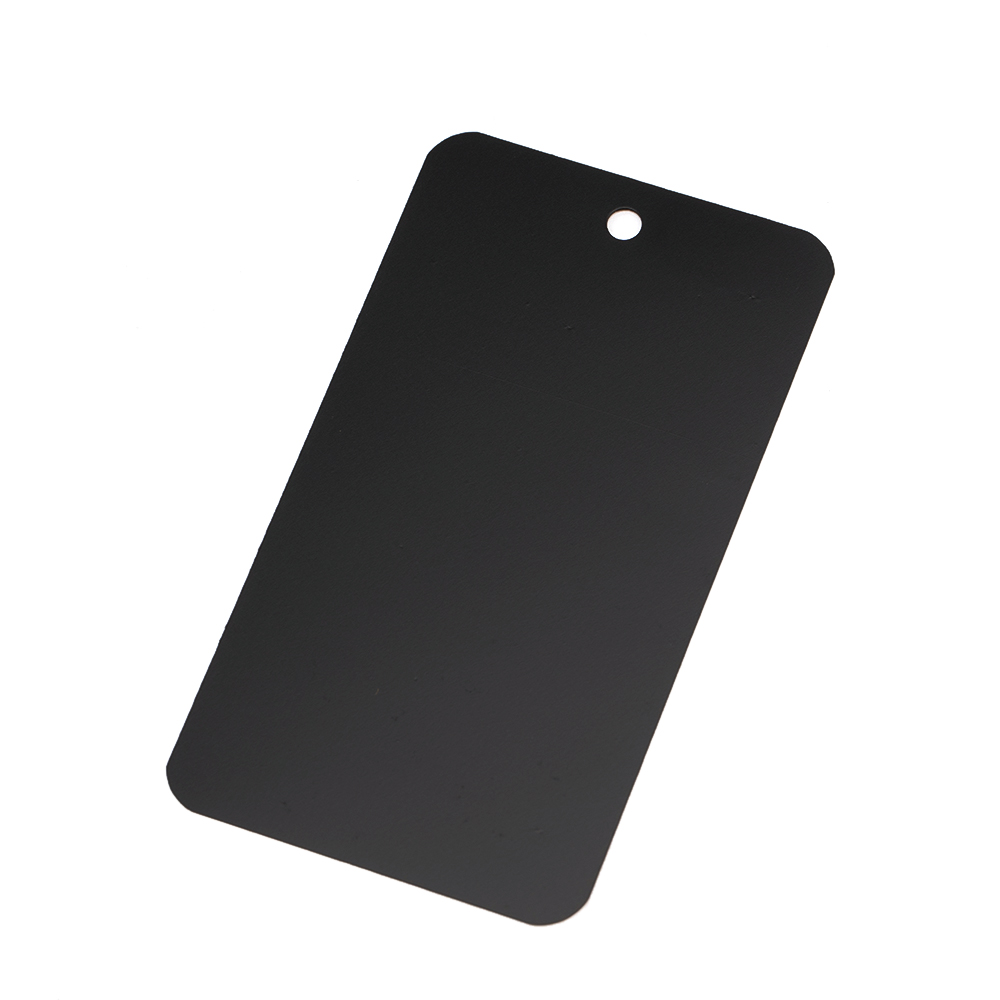 50Pcs 5x9cm Blank Matte PVC Plastic Plastics Waterproofing Hang Tag DIY With Hole Garment Jewelry Label Display Packaging: S / PURPLE