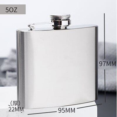 DEOUNY 4-10OZ Whisky Flask For Alcohol Stainless Steel Portable Petaca Rum Vodka Jagermeister Whiskey Hip Flasks Drinkware: 5OZ