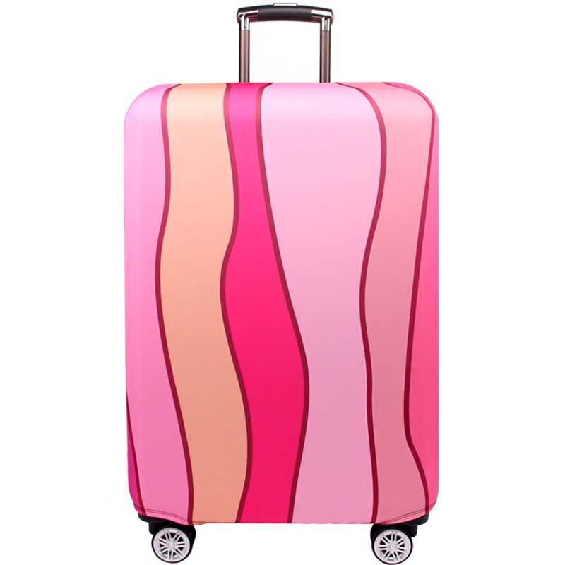 QIAQU Travel elastyczna osłona bagażu grubsza walizka torba ochronna na kurz dla 18-32 cali bagaż podróżny akcesoria do wózków: Pink / L