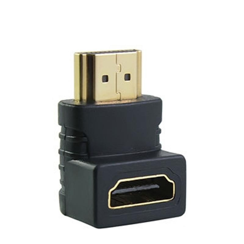 Besegad Mini HDMI Male to HDMI Micro Female Adapter 90 Degree Right Angle USB Connector Converter Adaptor for 1080p HDTV TFT LCD