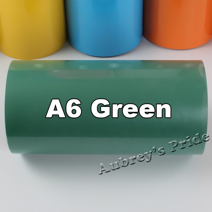 30cmx100cm (12&quot;x40&quot;) PVC Heat Transfer Vinyl Heat Press Machine Cutting Plotter Cutter T-shirt DIY Foil Film Paper: Green A6