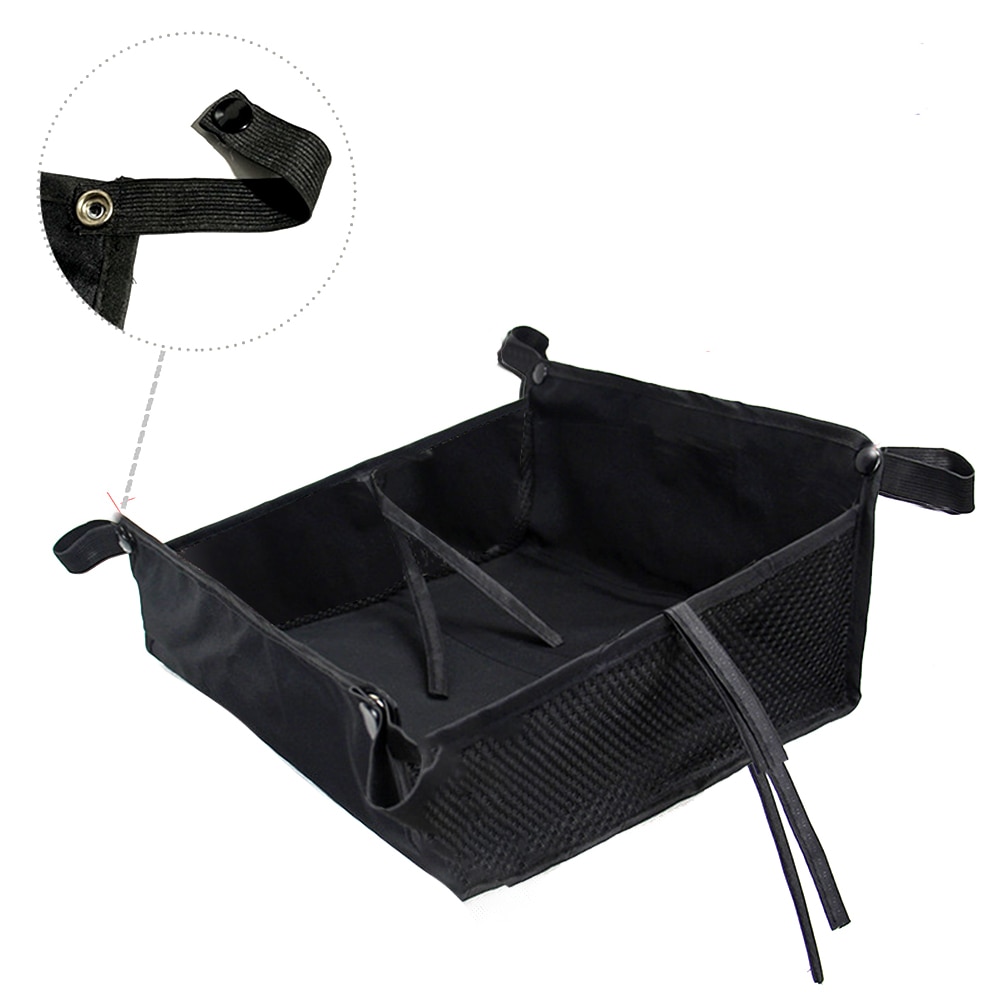 Outdoor Universele Accessoires Kinderwagen Grote Capaciteit Shopping Wandelwagen Opbergtas Organizer Met Snaren Bottom Mand