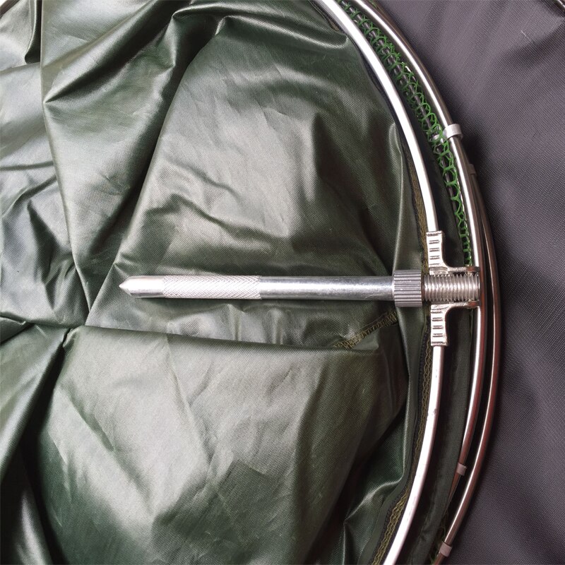 Universal location fishing net stainless steel double ring fish care Anti-hanging Fishing net for fishing