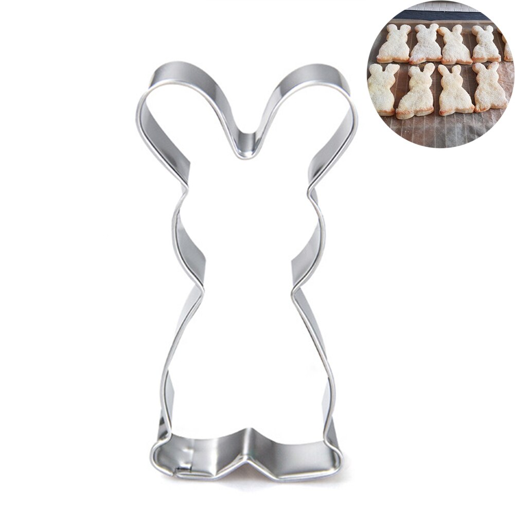 Cutting Rabbit Mold Home Bakeware Eco-friendly Cookie Cutter Cute Reusable Baking Gadget Cake Tool Stainless Steel Kitchen