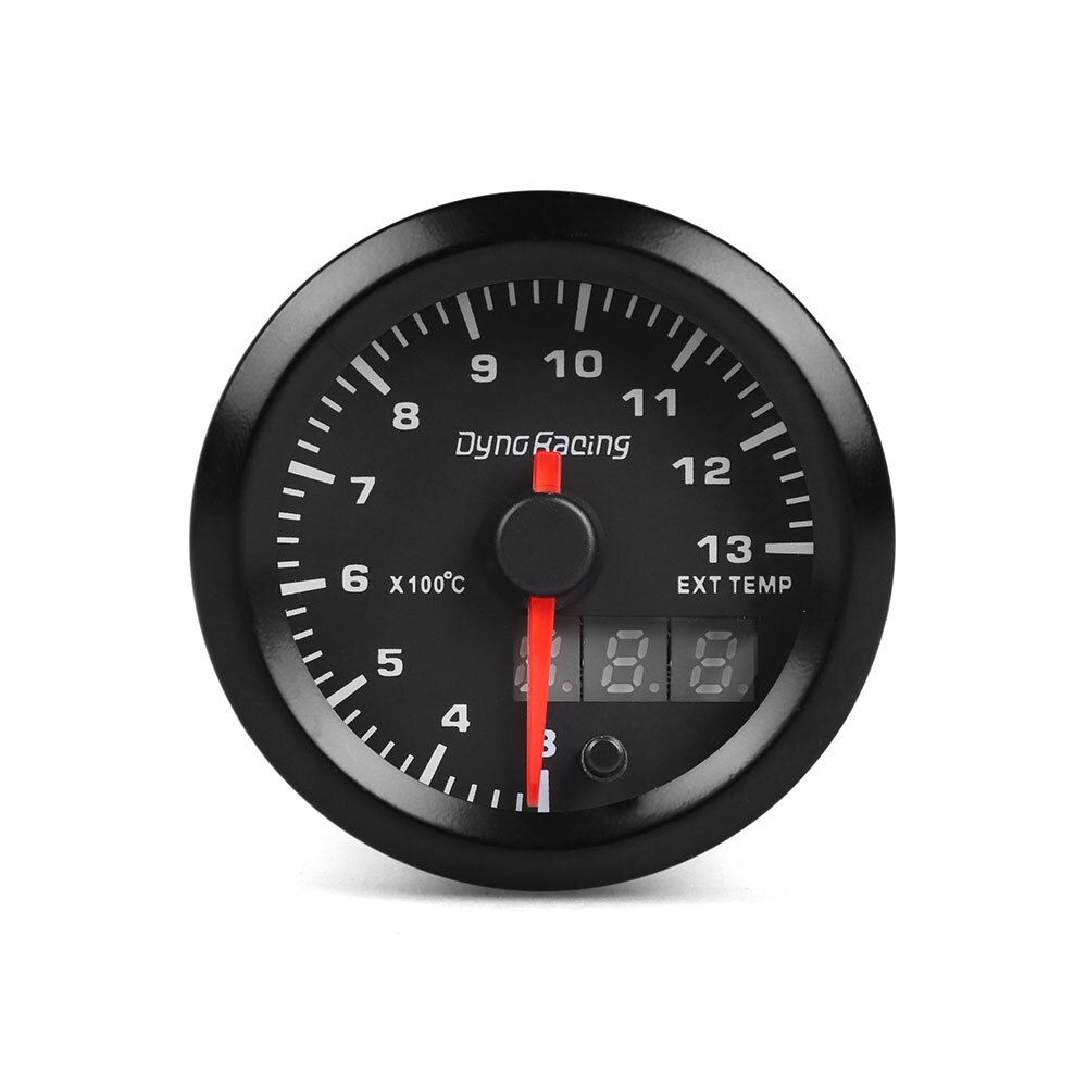 Dynoracing Dual Display 52MM 7 Colors Exhaust Gas Temp Gauge 300-1300 Celsius EGT EXT Gauge with stepper motor