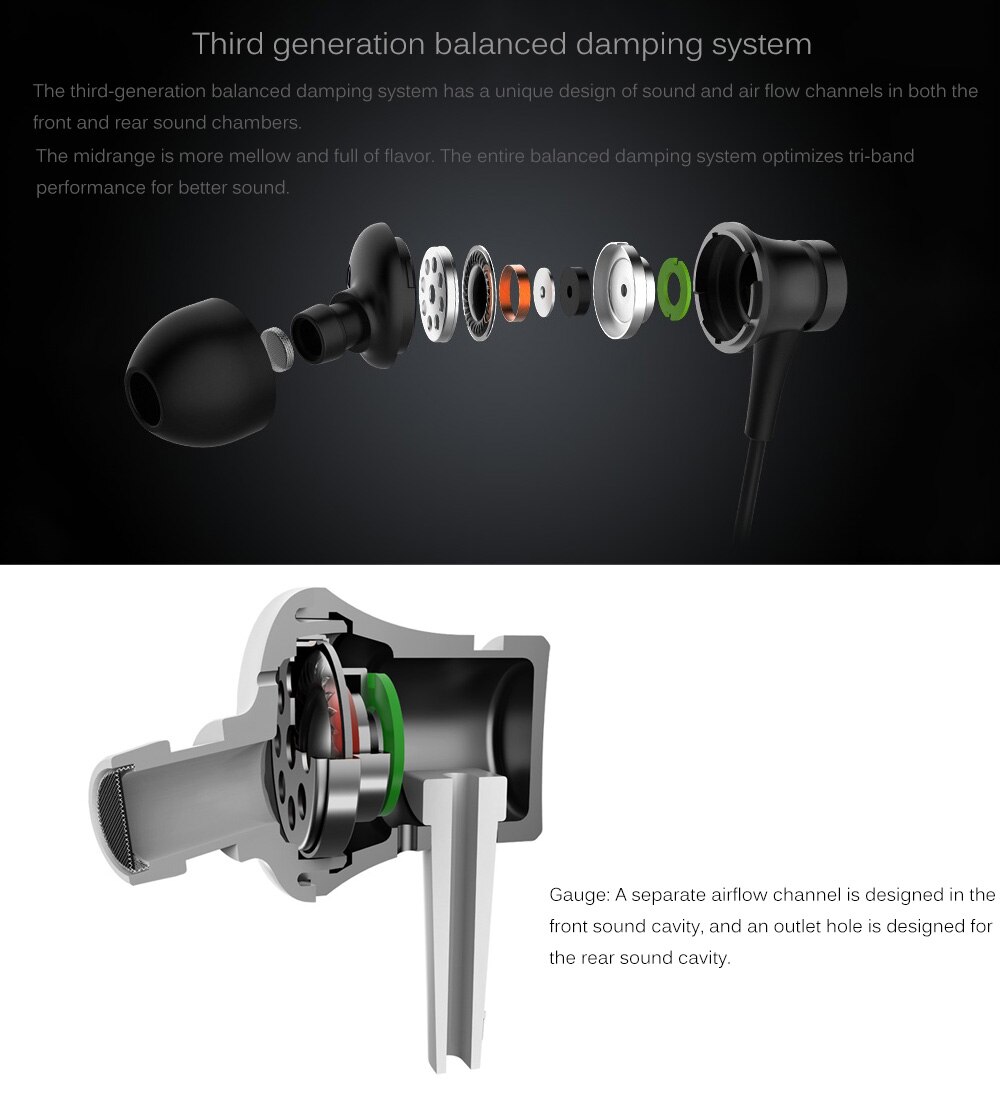 Original Xiaomi Headphones Bass Stereo In-Ear Headphones Piston Fresh Edition Headset with Microphone Suitable for Redmi Samsung