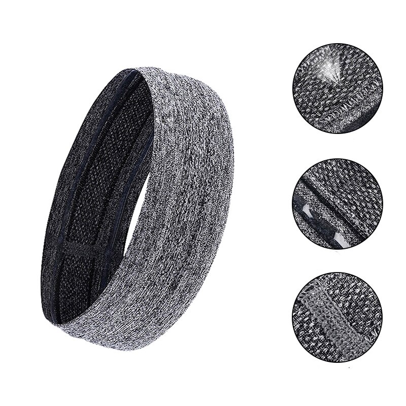 Män och kvinnor sport svett pannband fotboll tennis huvudduk anti-halk elastiskt hårband löpning yoga gym fitness huvud bandana
