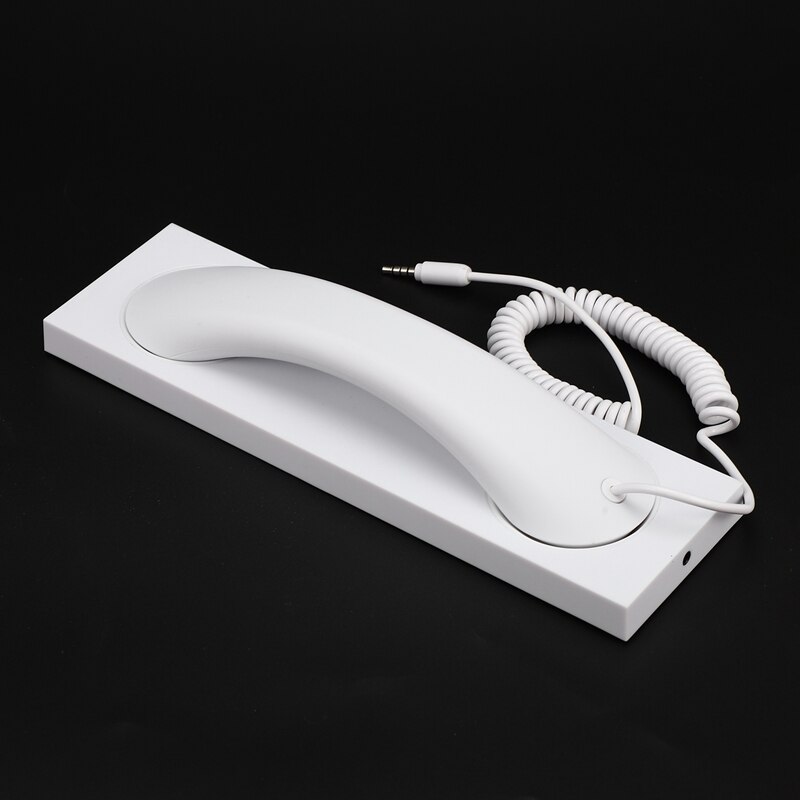 Retro Telephone Headset 3.5mm Microphone External Mobile Phone Microphone Base