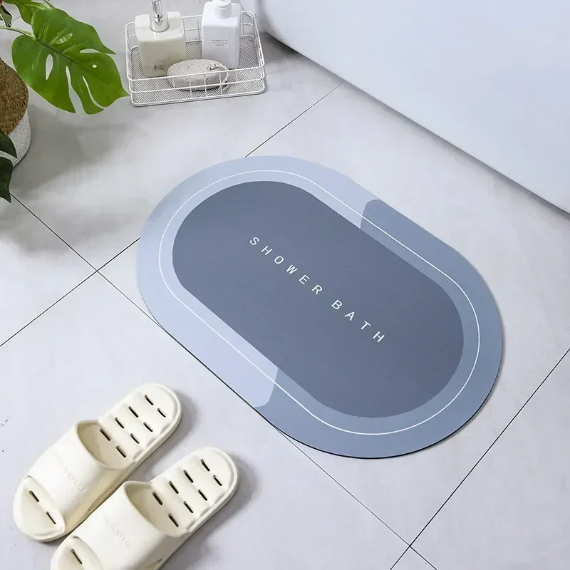 Saugfähige Badezimmer-Badematte, rutschfester Duschteppich, schnell trocknende Badematten, Küche, Eingang, Fußmatten, Heim-Fußmatte, Badewannen-Teppich: Freier Raum