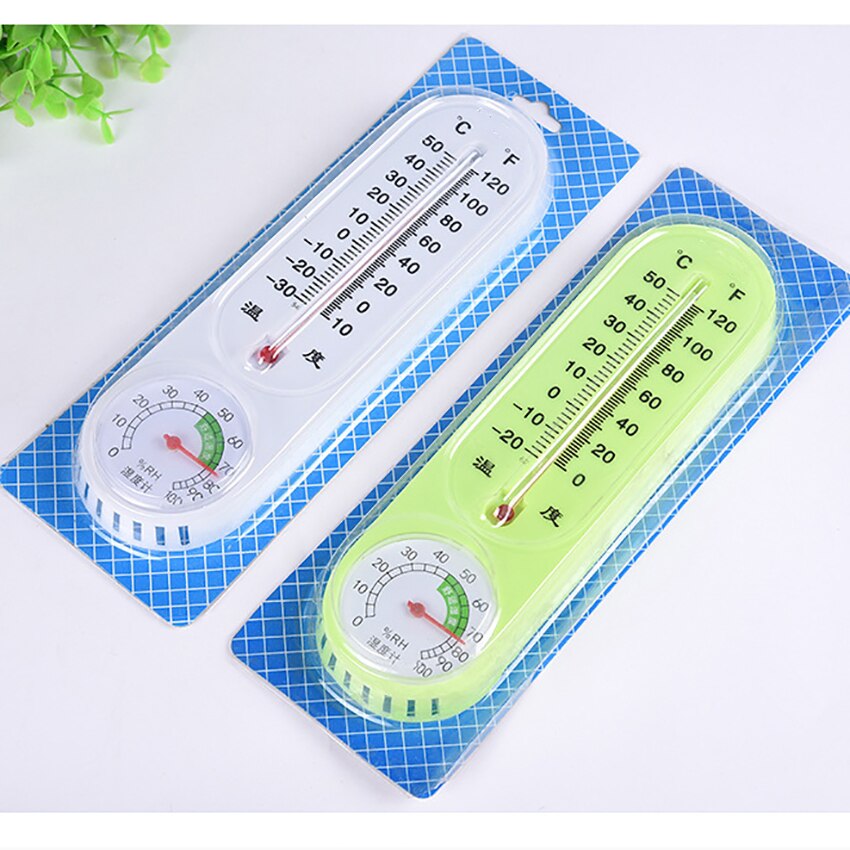 Thermometer binnen met vochtigheidswand verticale thermometer / hygrometer, temperatuurmonitor voor huis tuin buiten kantoor