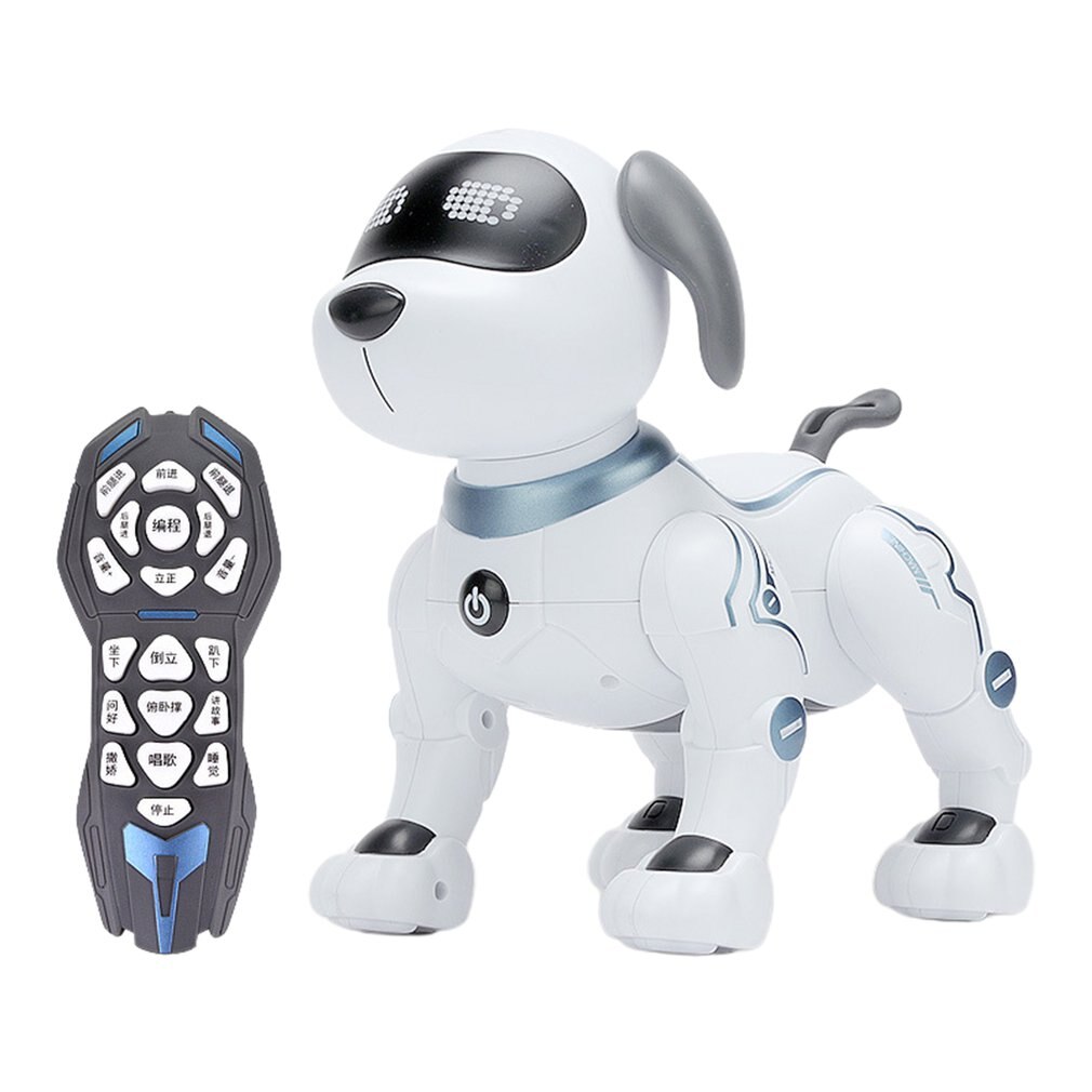 Elektronische Robot Hond Stunt Hond Afstandsbediening Robot Hond Speelgoed Voice Control Muziek Dansen Speelgoed Voor Kinderen: A