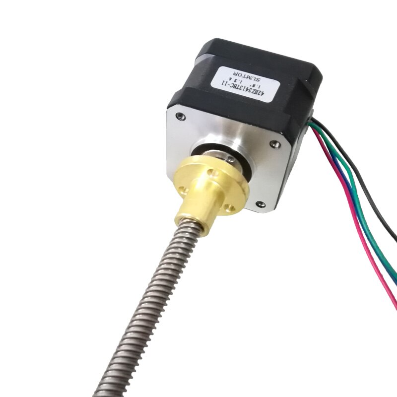 4-lead NEMA 17 Linear Stepper Motor T8 Lead Screw 2 Pitch 110mm Lead Screw Nema17 34mm Body