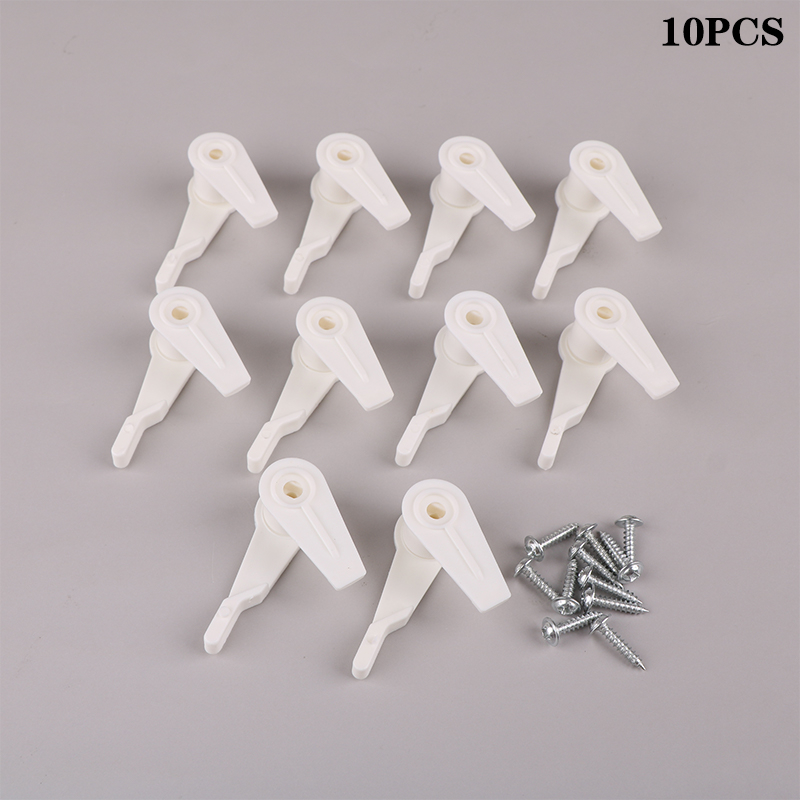 Abrazadera de Clip para luz de techo, accesorios de iluminación LED, 10 piezas, 8/10mm, con tornillos, pantalla de lámpara, hebilla de abrazadera fija