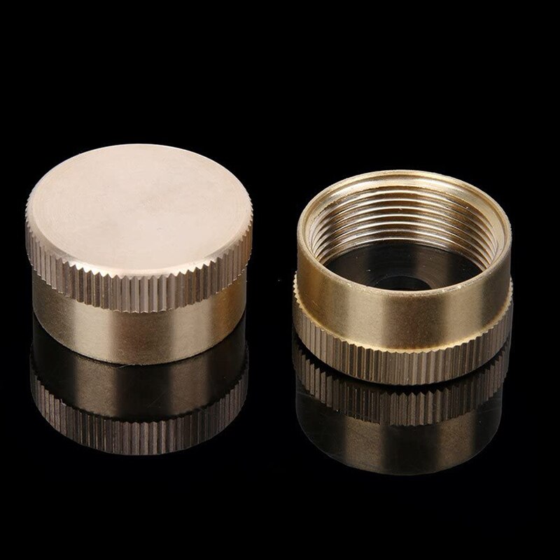 -Propaan Tank Caps Massief Messing Refill Propaan Gas Fles Cilinder Verzegelde Cap (5 Stuks)