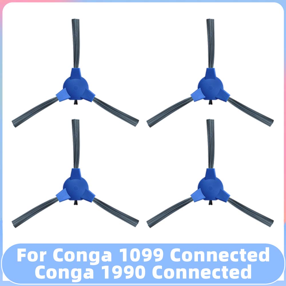 Compatible con Conga 1099 Connected / 1990 Connected Robot repuestos de aspiradora cepillo lateral principal filtro fregona accesorio de repuesto