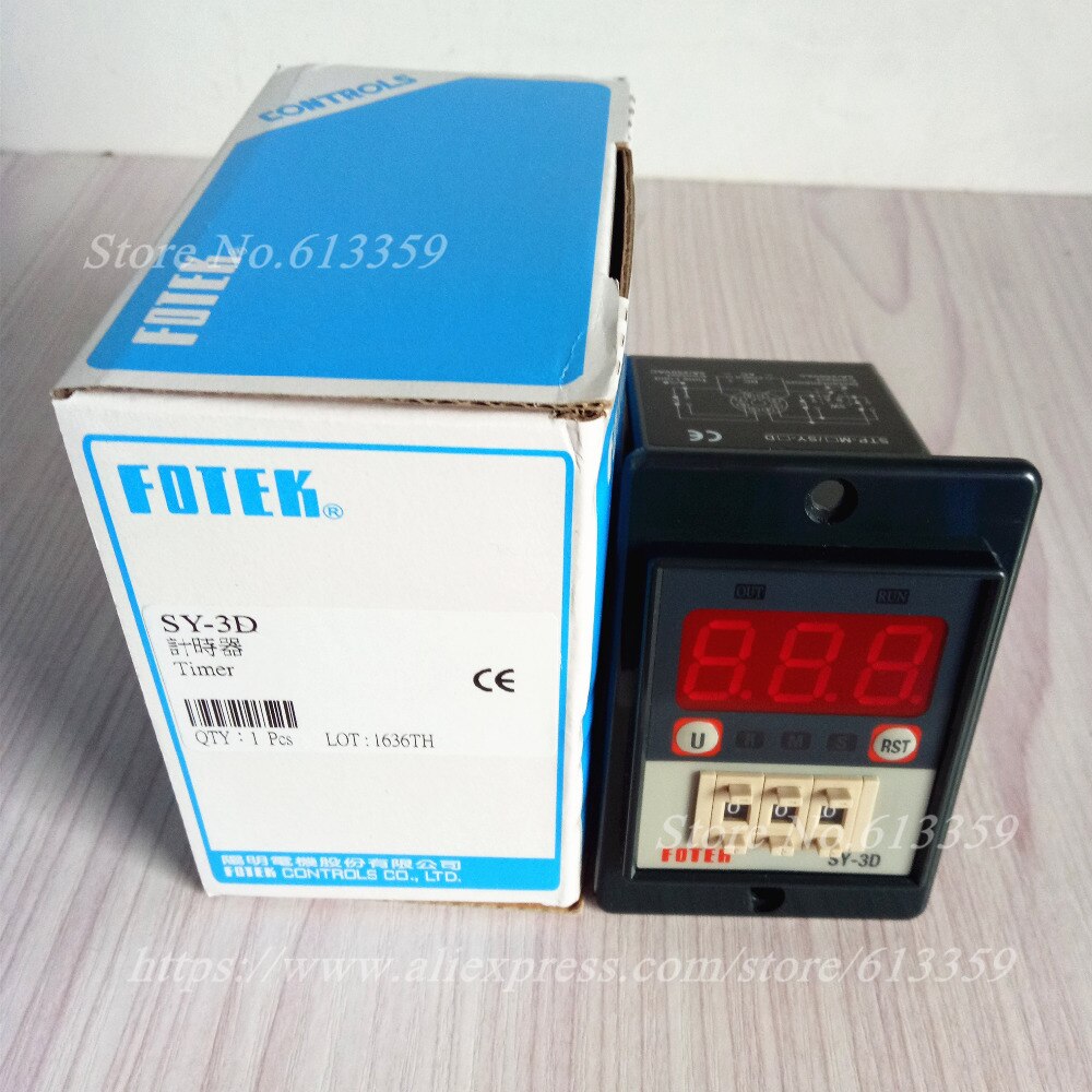 SY-3D 220VAC FOTEK Digital Display Power ON Delay Timer 100% & Originele