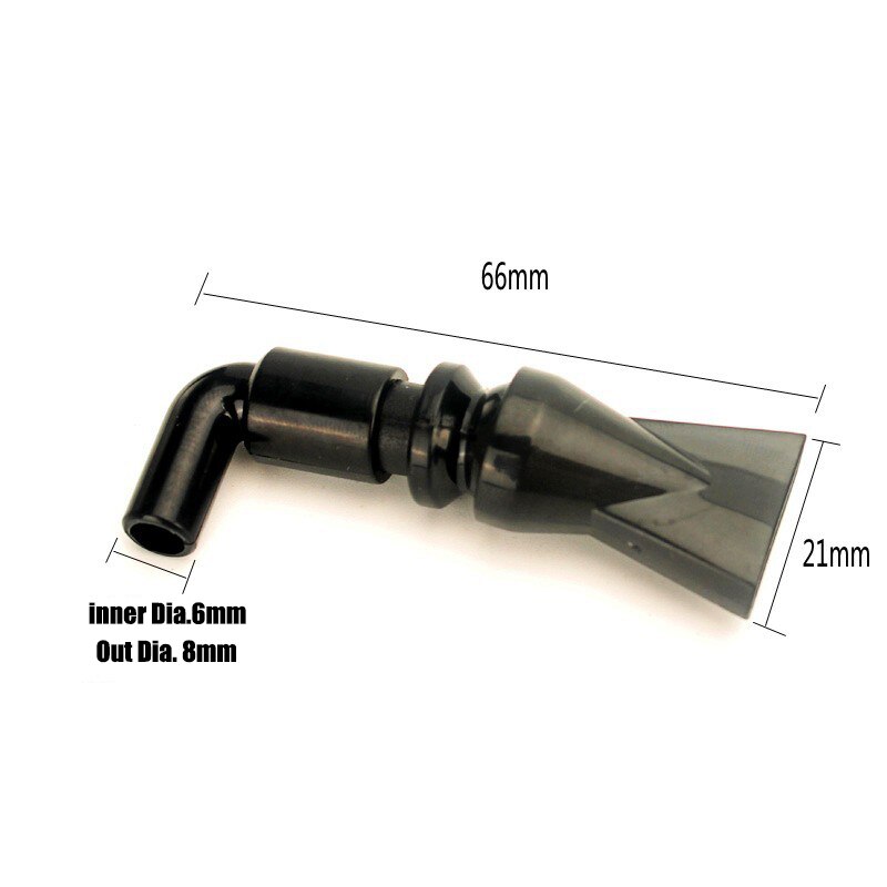NuoNuoWel 2x Aquarium Outlet Flat Duck Bill Pipe Connector 360 Degree Adjustable Inlet Jet Water Fittings Fish Tank DIY: A