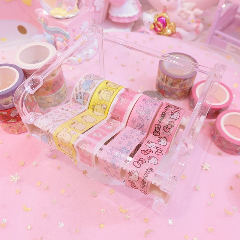 Mini Multi-functional Tape Seat Tape Cutter Office Stationery Tape Storage Storage Box Tape Office Supplies