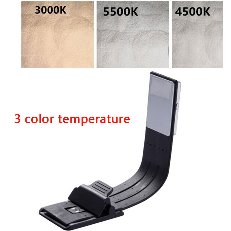 3 color temperature Rechargeable Ebook Led Book Light For Kindle Paper USB Led Reading Paper Lamp Flexible E-read Book Light