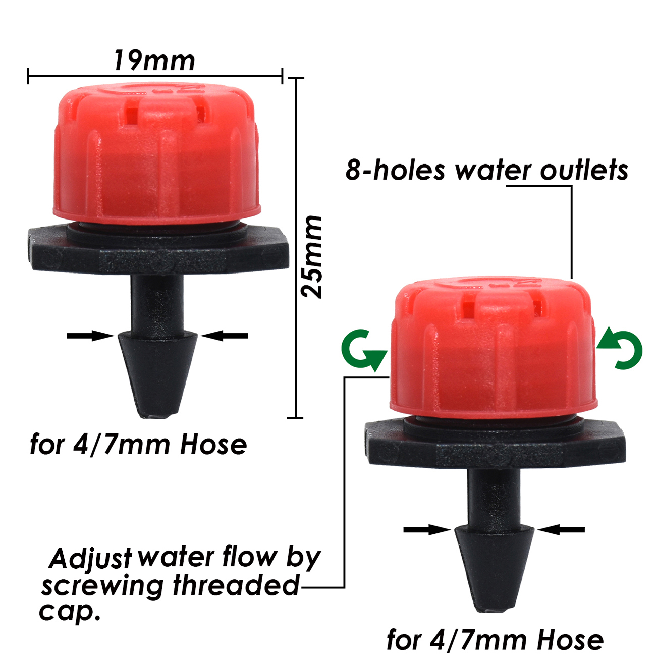 25M DIY Drip Irrigation System Automatic Watering Irrigation System Kit Garden Hose Micro Drip Watering Kits Adjustable Dripper