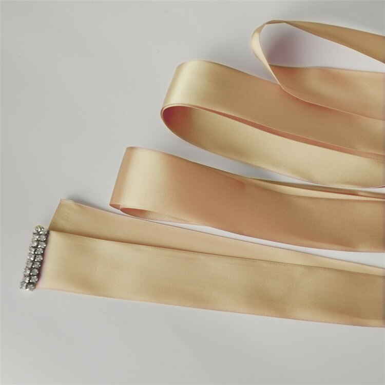 TRiXY S438 charmant Blumen Hochzeit Gürtel Strass Gürtel Perlen Bund Braut Gürtel Braut Schärpe Kummerbund Hochzeit Kleid Gürtel: Champagner