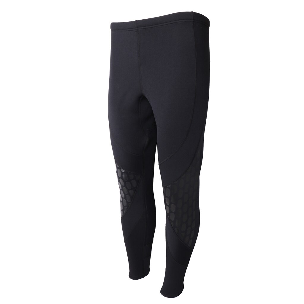 Mannen Wetsuit Broek 1.5Mm Neopreen Lange Mouwen Duiken Snorkelen Kano Broek Super Stretch Broek Skinny Leggings M-XXL Zwart
