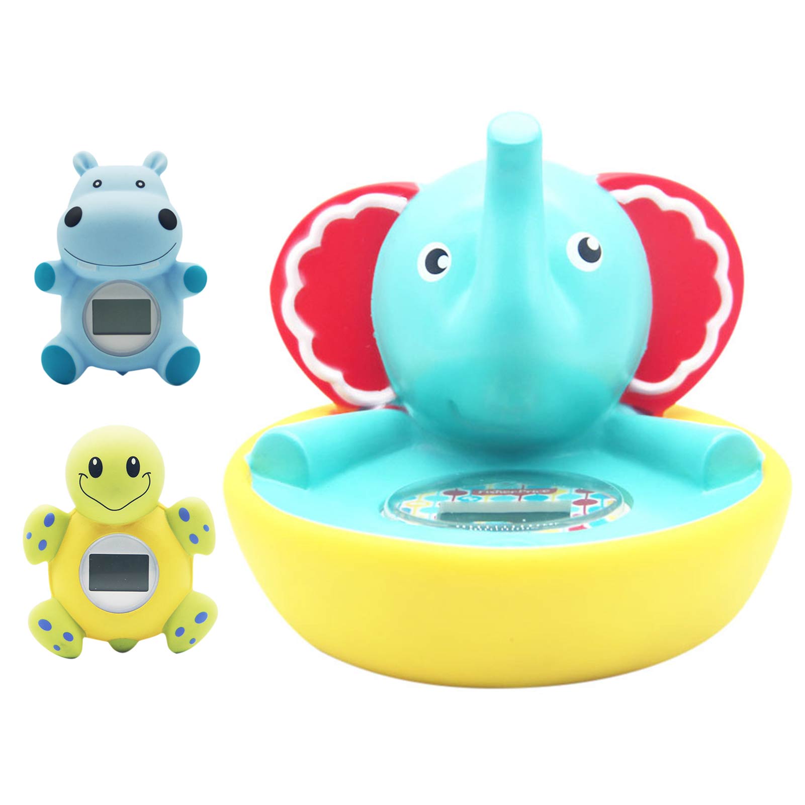 Bathroom Water Thermometer Bath Waterproof Digital Thermometer Floating animal Infant Sensor LED Warning Bathtub Alarm Chronogra