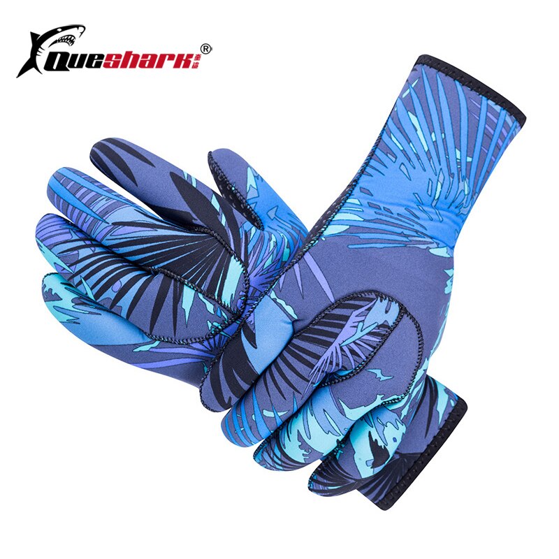 3mm gants de plongée en néoprène camouflage anti-rayures chauds poignet long gants de plongée sous-marine chasse sous-marine kayak surf plongée en apnée