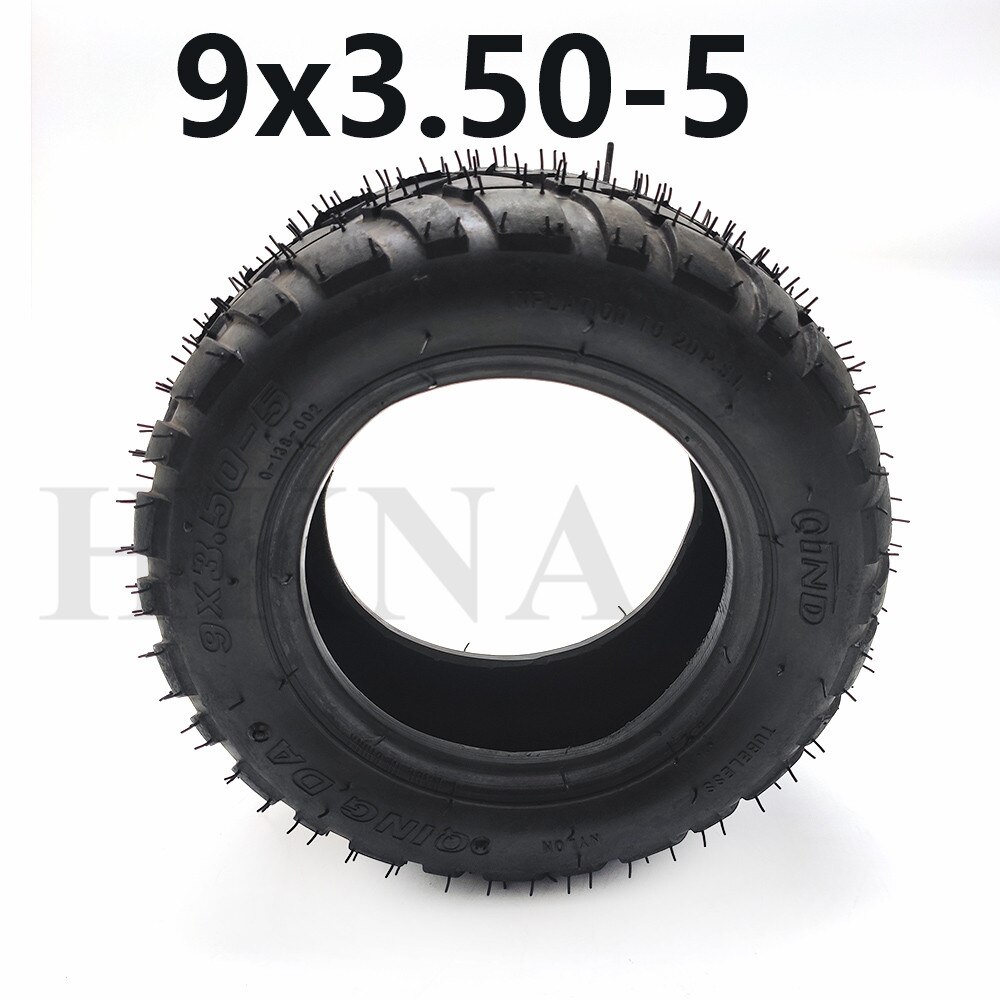 9x3.50-5 Vacuum/Tubeless Tire 9 Inch Wear-resisting Tyre for Electric Skateboard Scooter, Snow Sweepe Parts