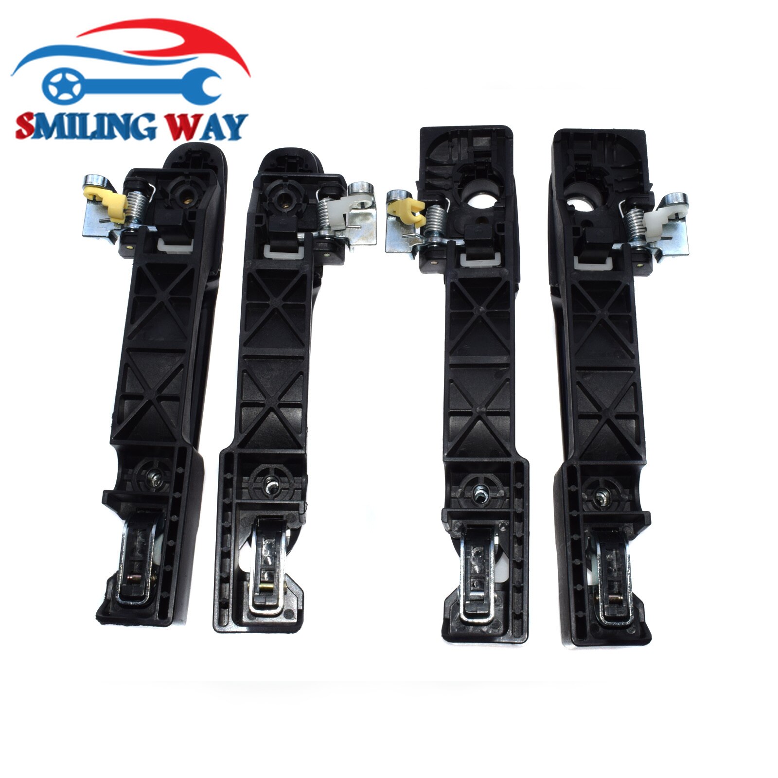 Manija de puerta interior y externa, Kit de manija de puerta interior trasero izquierdo delantero derecho para Hyundai Accent 1.6L 2006 2007
