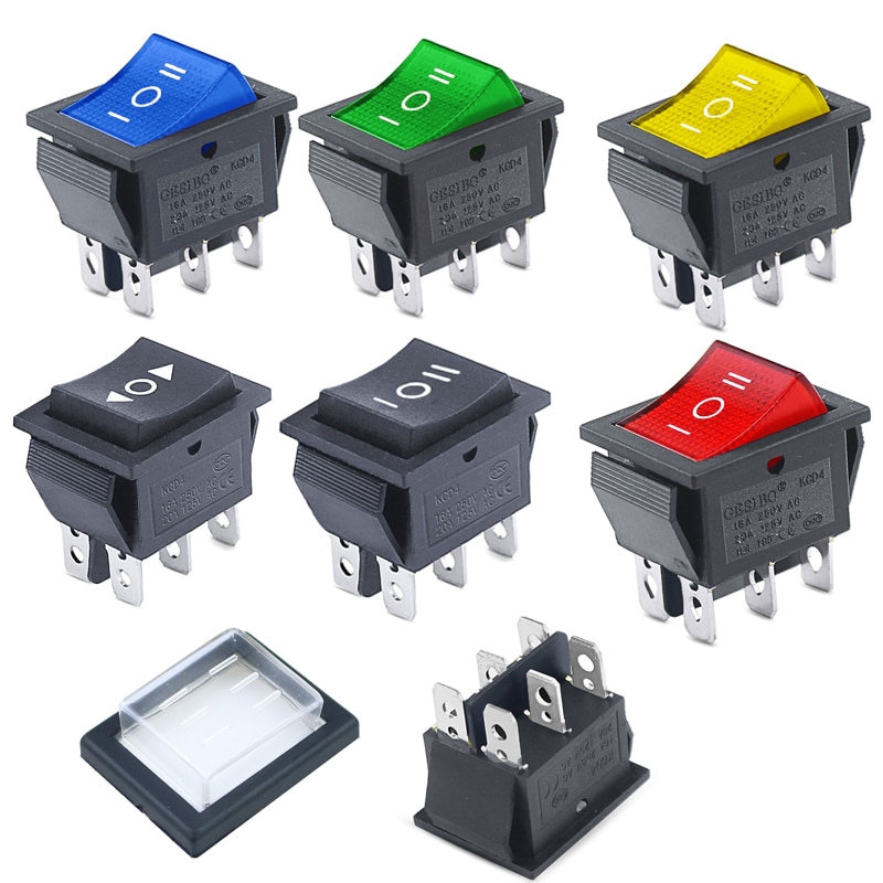 KCD4 1PCS Rocker Switch Power Switch ON-OFF-ON 3 P... – Vicedeal