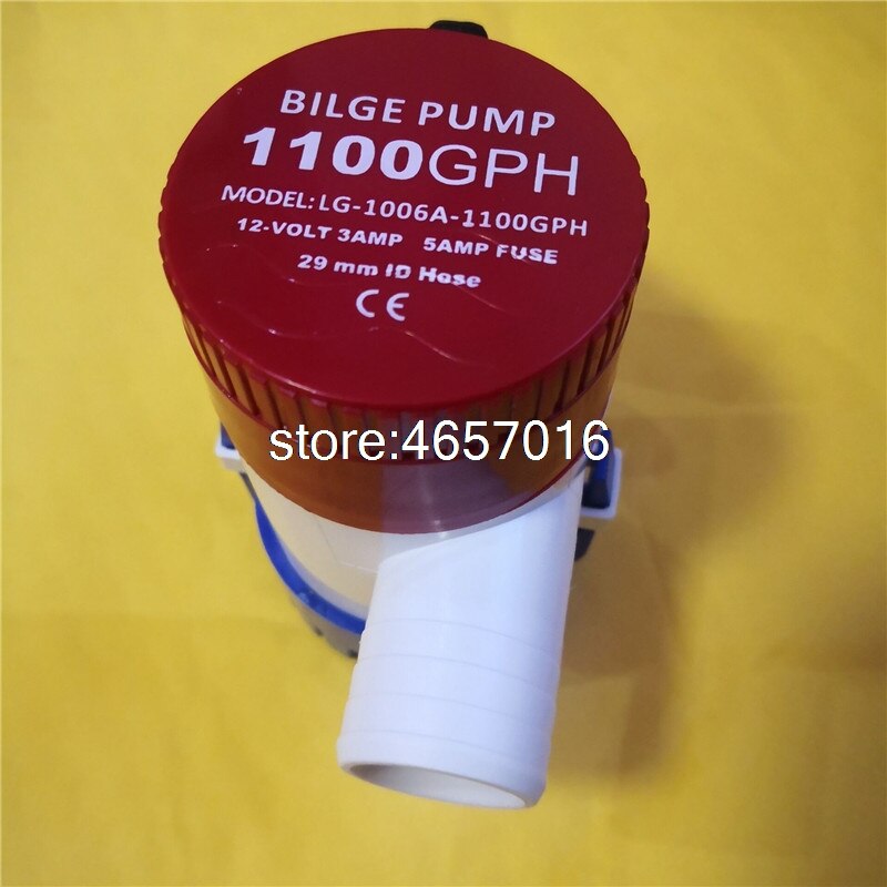 Lenspompen mkbp -g1100-12 12v 1100 gph autopompen dompelpomp voor boten, marine lenswaterpomp of vlotterschakelaar combinatiepak