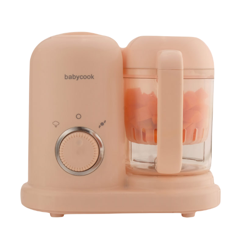 Baby Food Maker Baby Food Mills Supplement Machine Multifunctional Food Processors Blender Grinder Steamer Mixer Steam Cooking: Pink / 220V