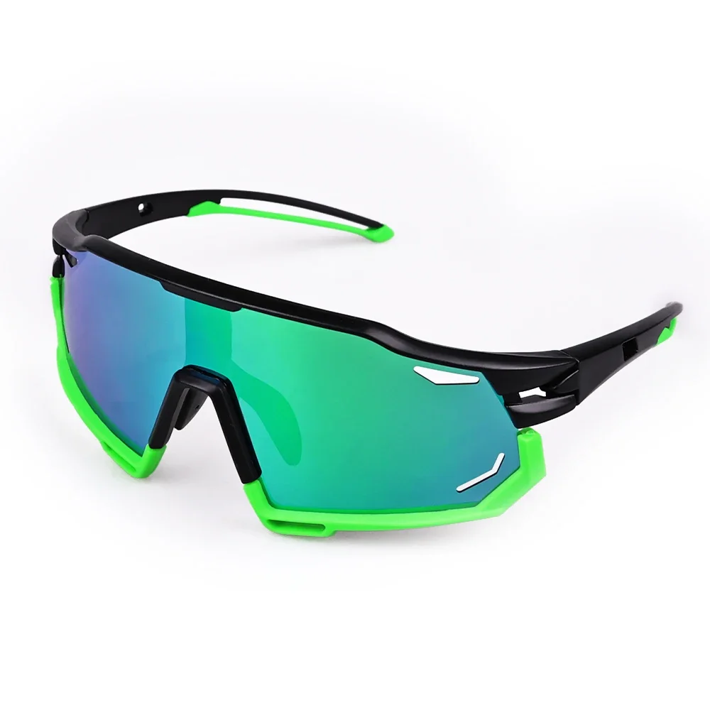 Gafas deportivas de ciclismo, gafas de ciclismo polarizadas para hombres y mujeres, gafas de sol UV400 para bicicleta de montaña MTB, gafas de carretera para bicicleta: Verde