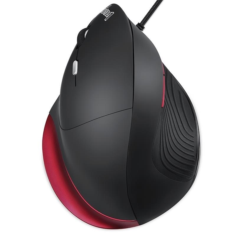 German PERIMICE-518(Wired)/718 2.4GHz USB Wireless Left Handed Ergonomic Vertical Mouse Computer Notebook Mouse