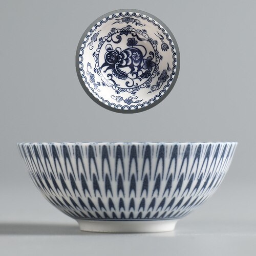 Keramisk kung fu tesæt kinesisk stjernetegn 50ml lille tekop enkelt kop antik blå og hvid porcelænskop personlig master kop: Rotte