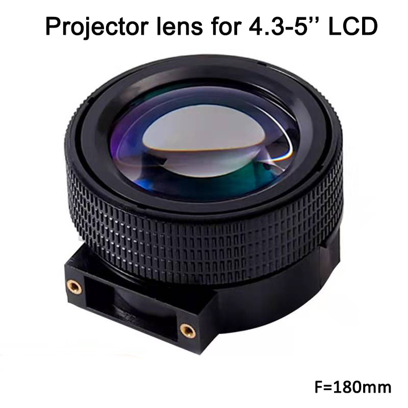 Projector DIY lenses Projection magnifier lens for 4.3&#39;&#39; 5&#39;&#39; LCD F=180mm for HD projector diy No distortion
