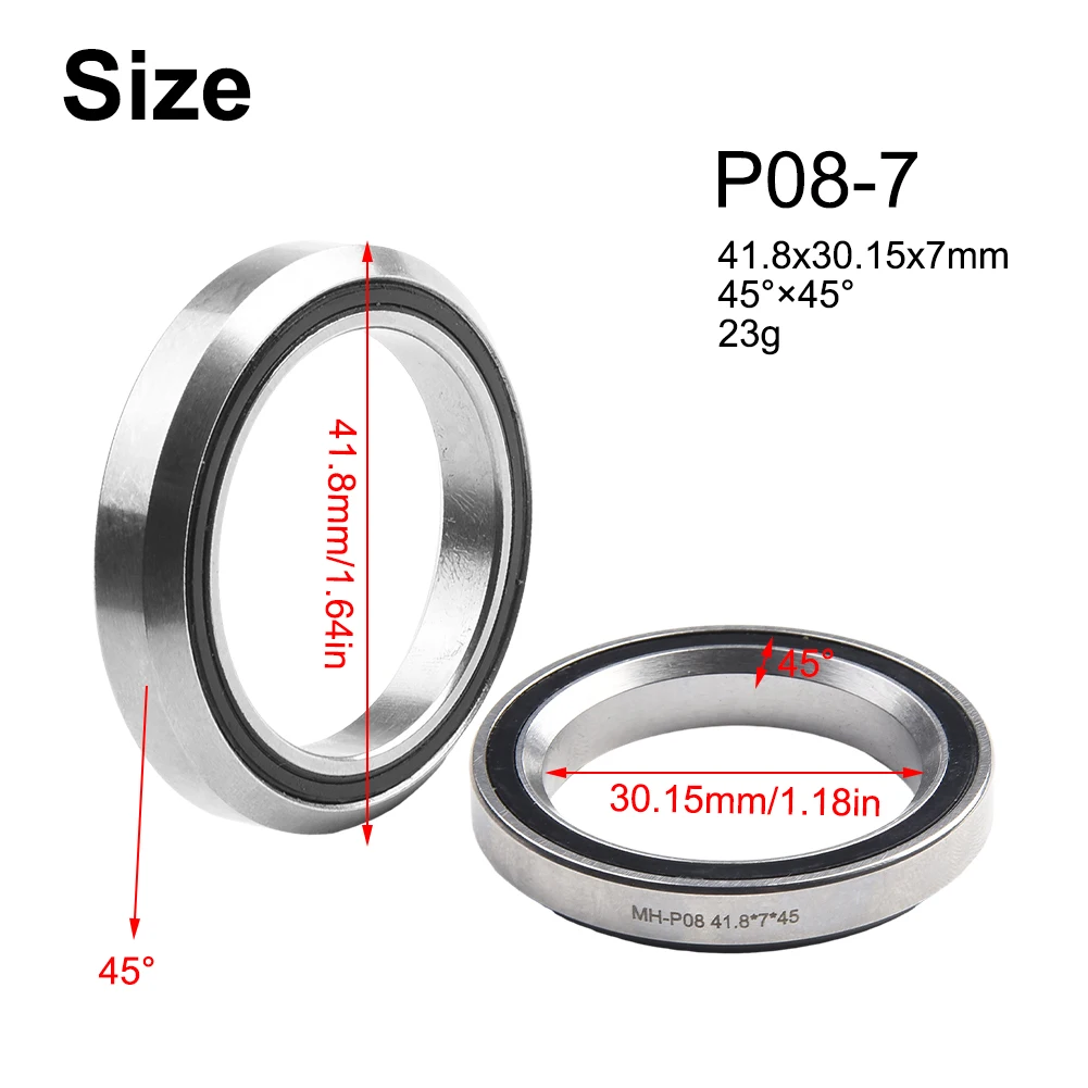Fahrrad-Headset-Lagerbier, 1,5 1 1/8 Zoll, 45/36 Winkel, Fahrrad-Lenklager, 38/39/41/44/49/52 mm, Radfahren-Headset-Lagerbier: Lila