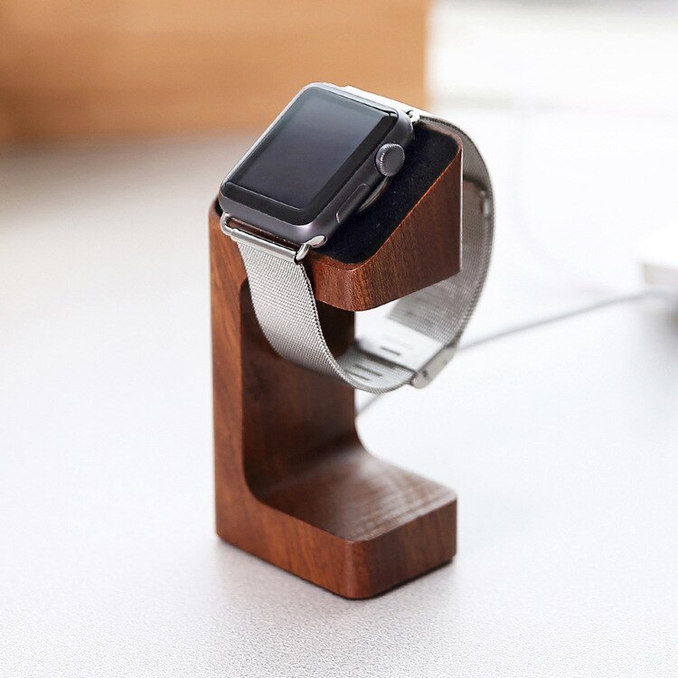 CASEIER Stazione di Carica Del Supporto Del Basamento molo per Mela Serie di Orologi di Legno 1/2/3/4 42 millimetri 38 millimetri cavo del caricatore del supporto per iwatch 1 2 3: Default Title