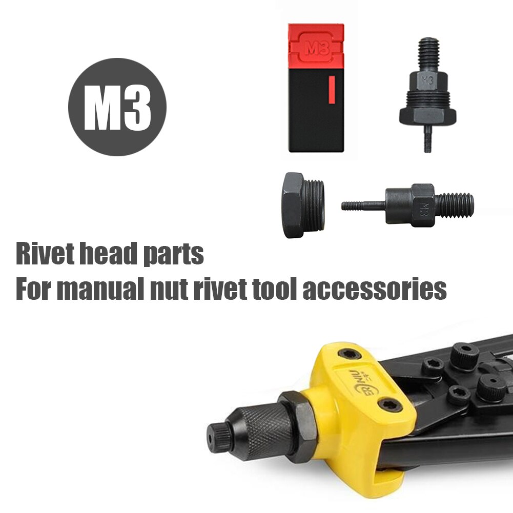 Threaded Rivet Insert Nutsert Cap Kit Rivet Nut Tool Manual Mandrels Stainless Steel Rivnut Flat Head Rivet Nut