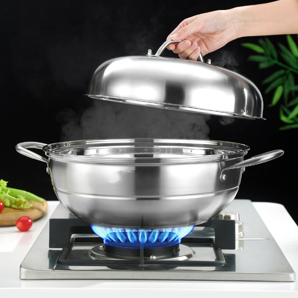 Rvs Single Layer Dikke Steamer Pot Soep Stoom Pot Universele Kookpotten Voor Inductie Kookplaat Gasfornuis Stoom Pot