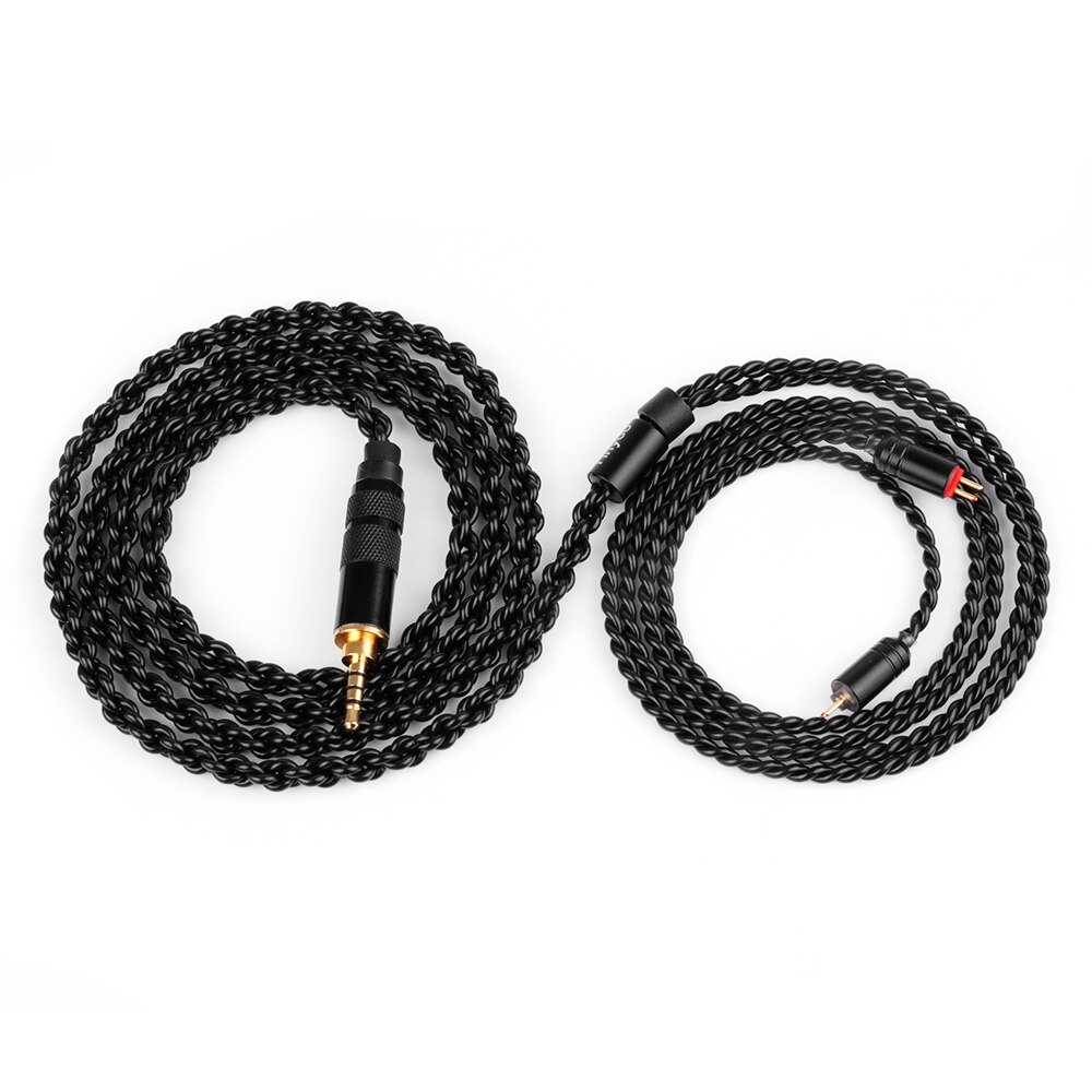 Yinyoo 4 Core Silver-Plated Headphone Cable - MMCX/2pin for QT5 Zs10 Pro Zsn Pro Zsx Blon BL-03