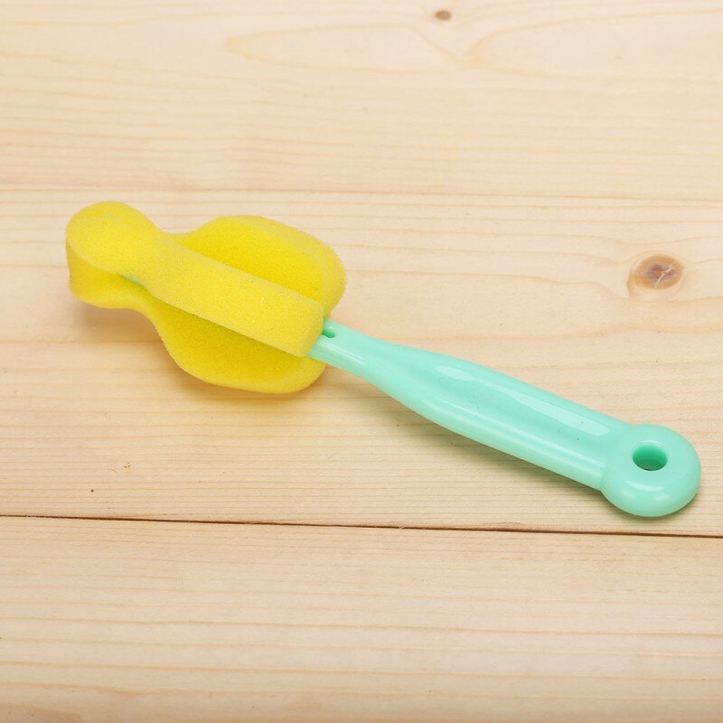 Baby Bottle Brush Bottle Cleaning Brush 360 Degree Sponge Cleaner Cup Bottle Brushes 5 Colors