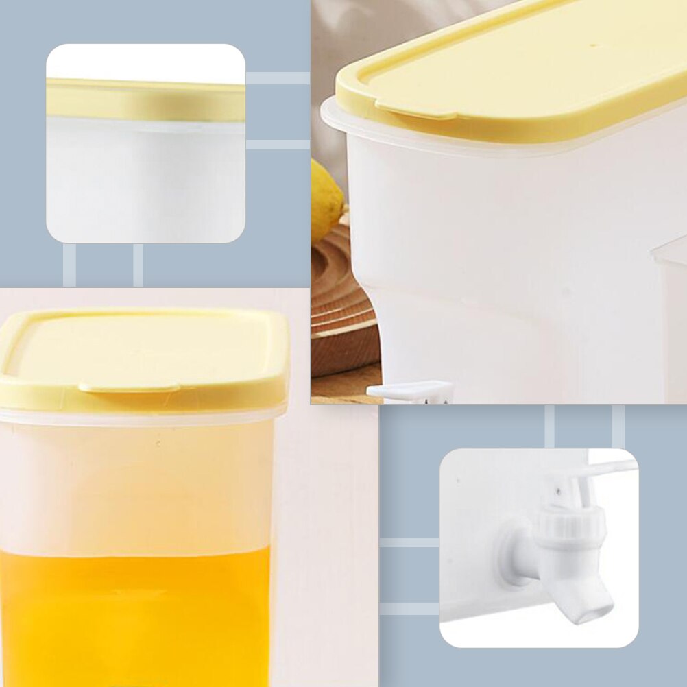 1Pc Praktische Water Doos Citroen Water Opslag Fles Home Water Doos Met