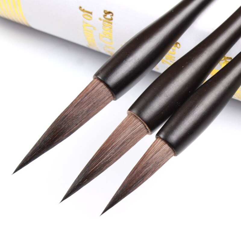 Squirrel Hair Calligraphy Brush Set Regular Script Calligraphy Brush Chinese Landscape Ink Painting Caligrafia Brush Tinta China